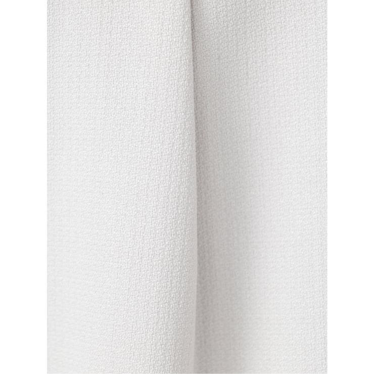 麻調合繊 セットアップ ワイドパンツ ライトグレー | TAKA-Q WOMEN | 詳細画像12