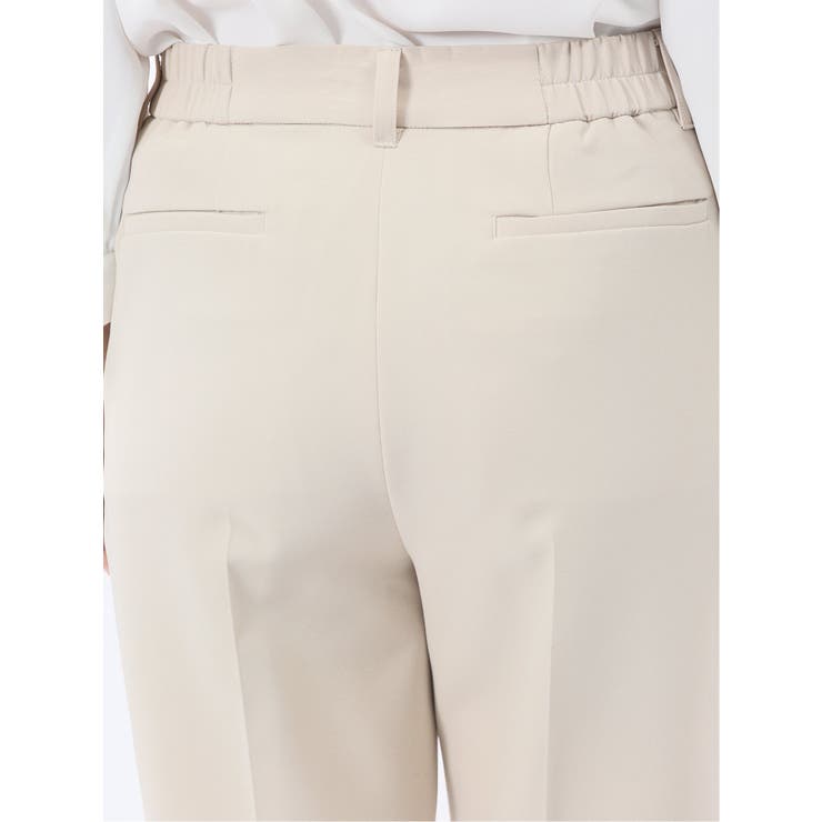 ダブルクロス テーパードパンツ ベージュ(セットアップ可能) | TAKA-Q WOMEN | 詳細画像11 