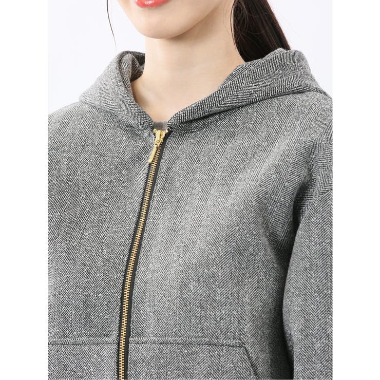 ツイードボンディング フーデッドブルゾン | TAKA-Q WOMEN | 詳細画像20 