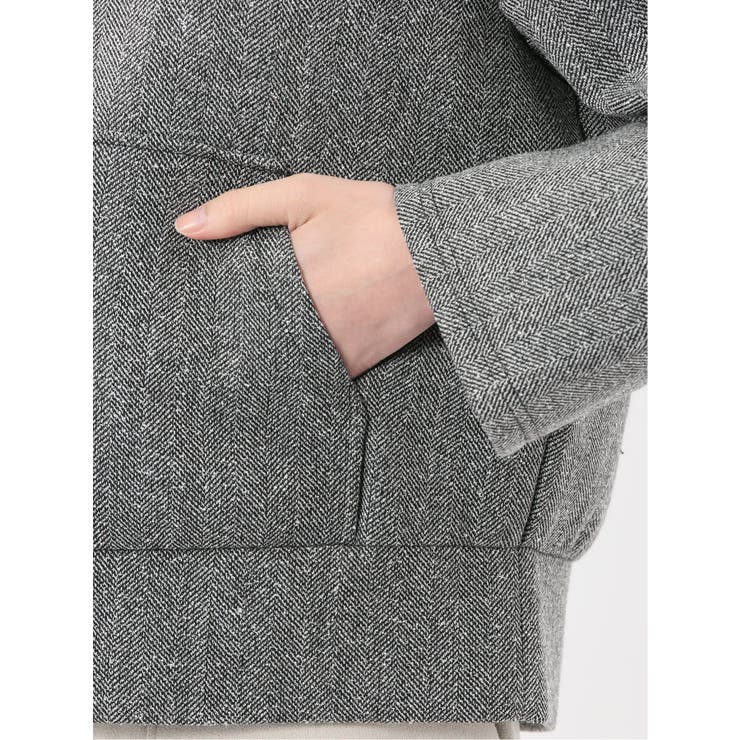 ツイードボンディング フーデッドブルゾン | TAKA-Q WOMEN | 詳細画像21 