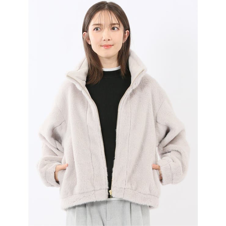 スタンドカラー ショートブルゾン | TAKA-Q WOMEN | 詳細画像1 