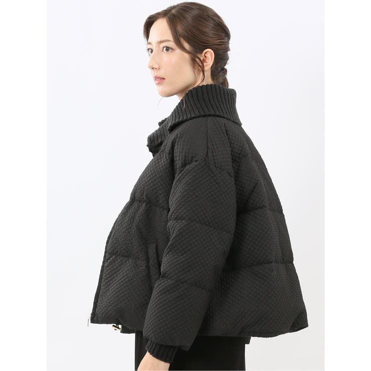 衿ニット エンボス ショートダウン | TAKA-Q WOMEN | 詳細画像2 