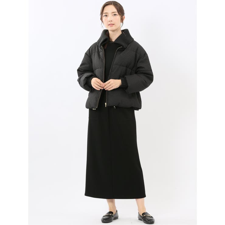 衿ニット エンボス ショートダウン | TAKA-Q WOMEN | 詳細画像5 