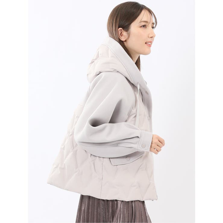 メルトン切替 ステッチレスダウン | TAKA-Q WOMEN | 詳細画像4 