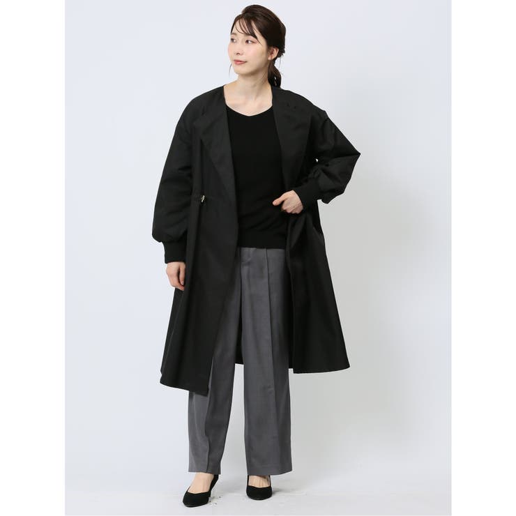 イノウェーブ/INNOWAVE タッサー ノーカラーコート[品番：TKQJ0023775]｜TAKA-Q  WOMEN（タカキューウーマン）のレディースファッション通販｜SHOPLIST（ショップリスト）