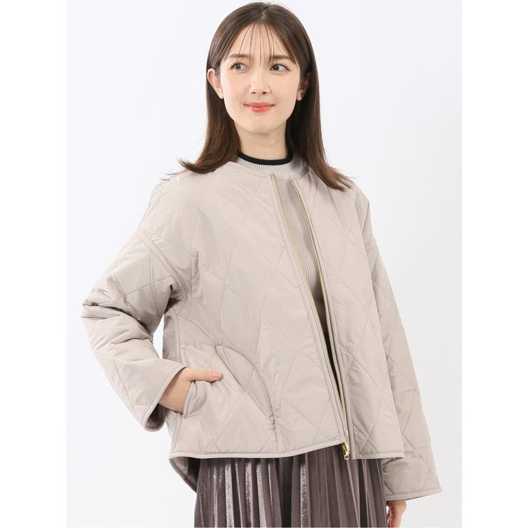 ファー×キルト リバーシブル ショート中綿ブルゾン | TAKA-Q WOMEN | 詳細画像10 