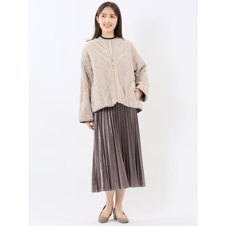 ファー×キルト リバーシブル ショート中綿ブルゾン | TAKA-Q WOMEN | 詳細画像11 