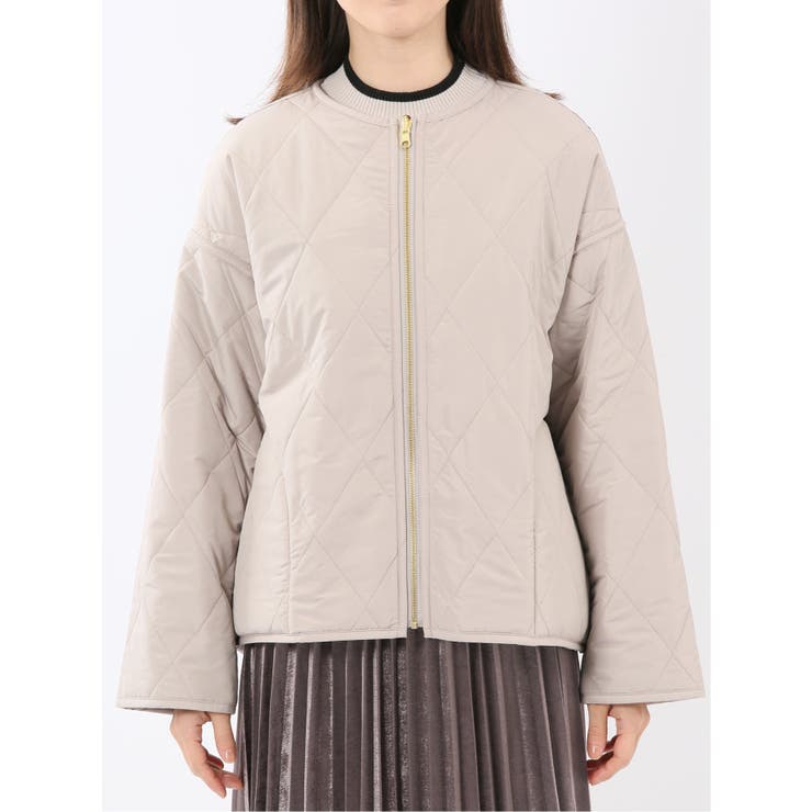 ファー×キルト リバーシブル ショート中綿ブルゾン | TAKA-Q WOMEN | 詳細画像12 