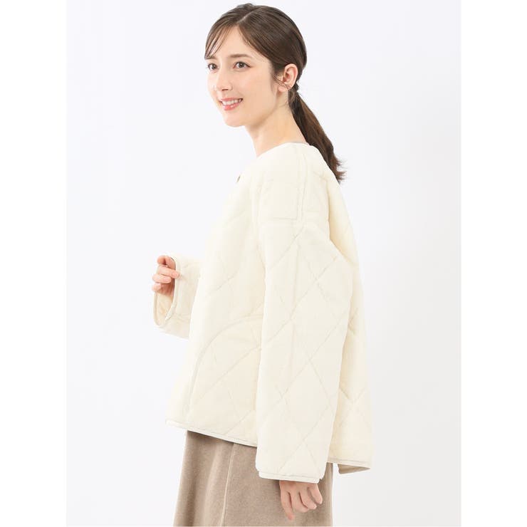 ファー×キルト リバーシブル ショート中綿ブルゾン | TAKA-Q WOMEN | 詳細画像14 