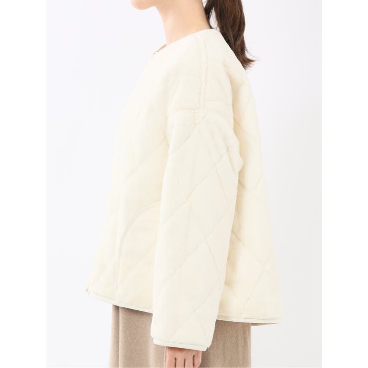 ファー×キルト リバーシブル ショート中綿ブルゾン | TAKA-Q WOMEN | 詳細画像18 