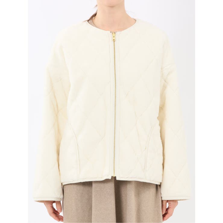 ファー×キルト リバーシブル ショート中綿ブルゾン | TAKA-Q WOMEN | 詳細画像19 