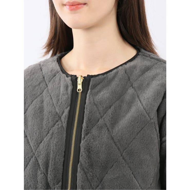 ファー×キルト リバーシブル ショート中綿ブルゾン | TAKA-Q WOMEN | 詳細画像32 