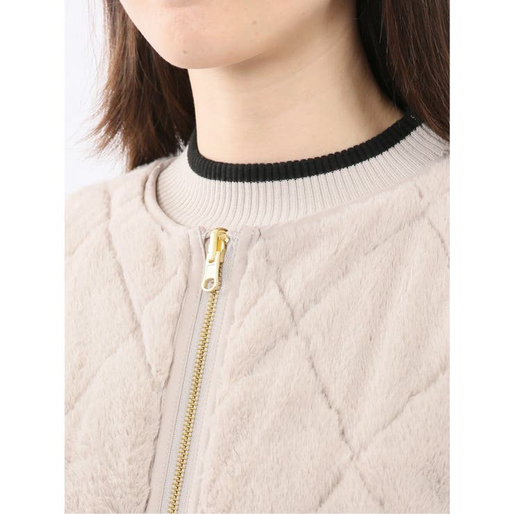 ファー×キルト リバーシブル ショート中綿ブルゾン | TAKA-Q WOMEN | 詳細画像8 