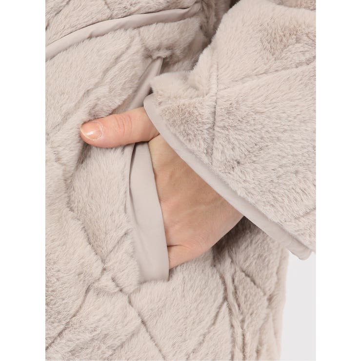 ファー×キルト リバーシブル ショート中綿ブルゾン | TAKA-Q WOMEN | 詳細画像9 