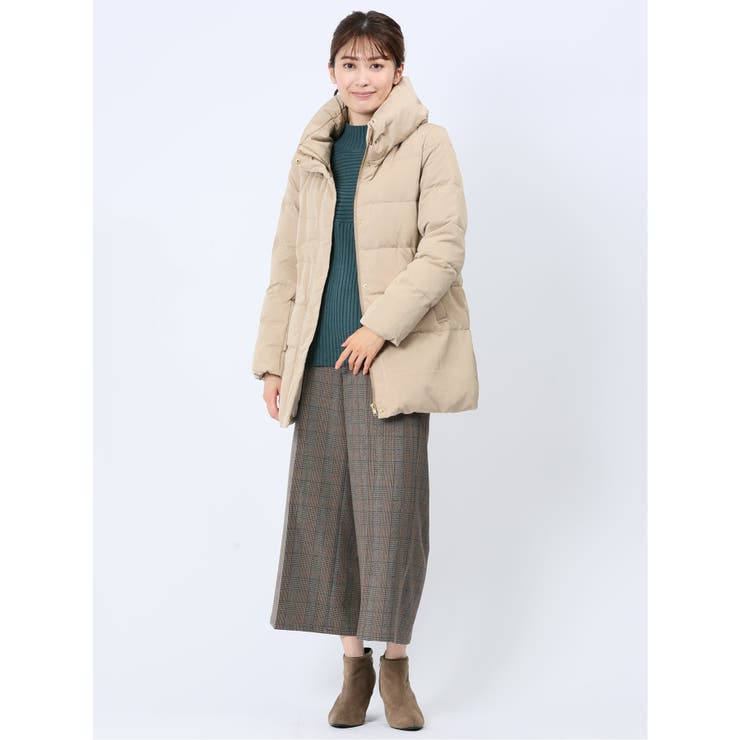 スタンドカラー ロングダウン[品番：TKQJ0020744]｜TAKA-Q WOMEN