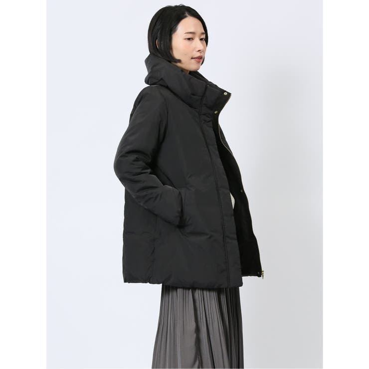 女子力アップ♡カーキ×パープル送料込み❢DUVETICA　肉厚ダウン マイクロタフタ シームレスハーフダウン[品番：TKQJ0024218