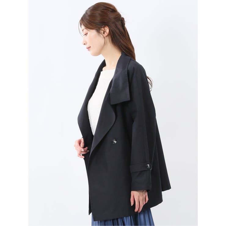 スタンドカラー ダブルトレンチコート | TAKA-Q WOMEN | 詳細画像12 