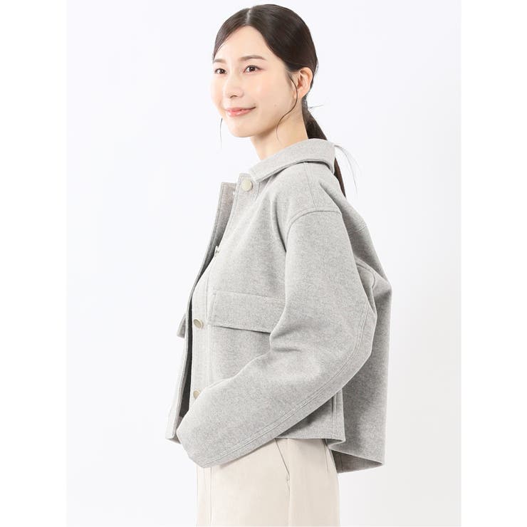 起毛 ショートブルゾン | TAKA-Q WOMEN | 詳細画像2 