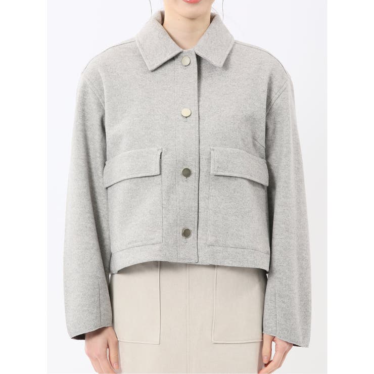 起毛 ショートブルゾン | TAKA-Q WOMEN | 詳細画像6 