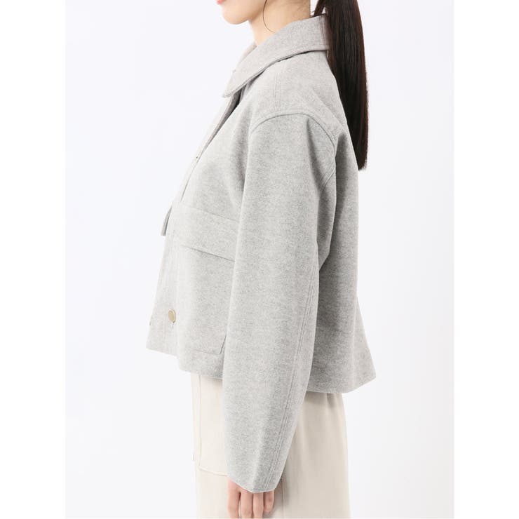 起毛 ショートブルゾン | TAKA-Q WOMEN | 詳細画像7 