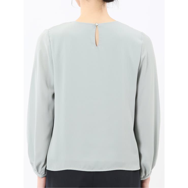 消しプリーツ 長袖プルオーバーブラウス | TAKA-Q WOMEN | 詳細画像20 