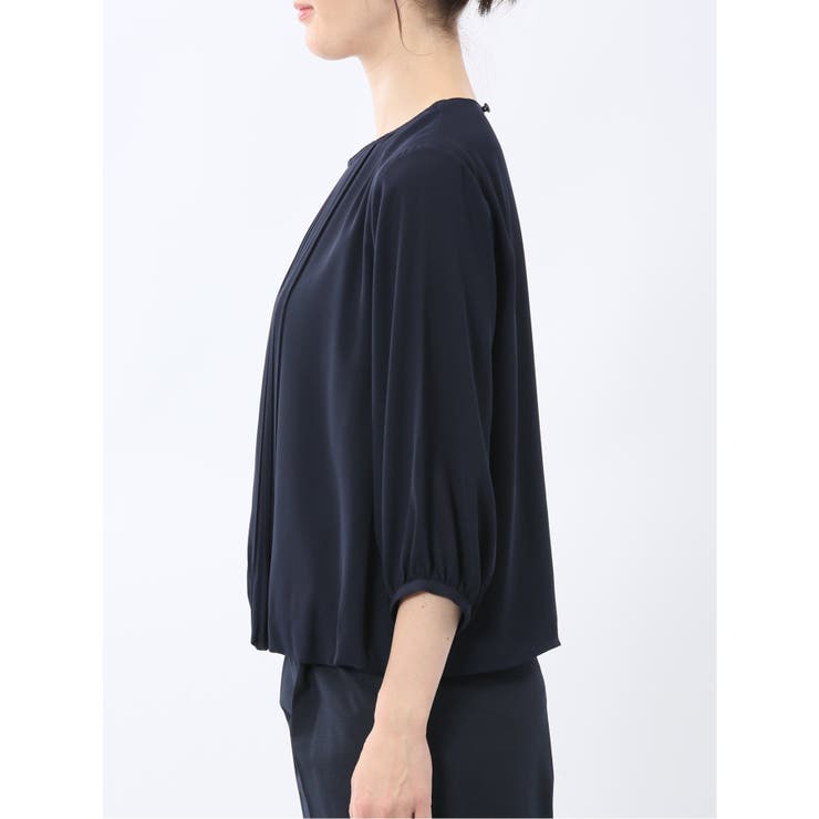 消しプリーツ 7分袖プルオーバーブラウス | TAKA-Q WOMEN | 詳細画像30 