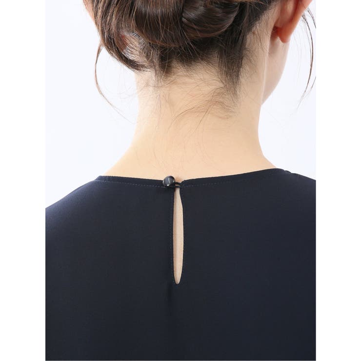 消しプリーツ 7分袖プルオーバーブラウス | TAKA-Q WOMEN | 詳細画像33 