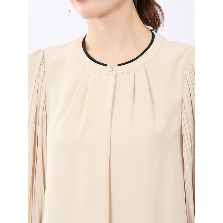 袖プリーツ プルオーバーブラウス | TAKA-Q WOMEN | 詳細画像9 