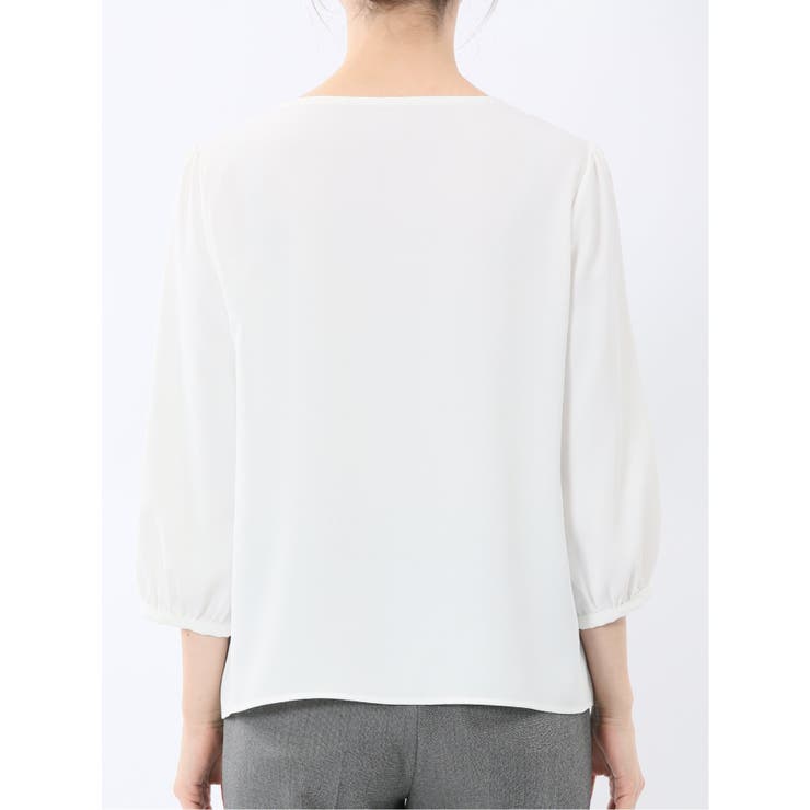 前身レース 7分袖プルオーバーブラウス | TAKA-Q WOMEN | 詳細画像16 