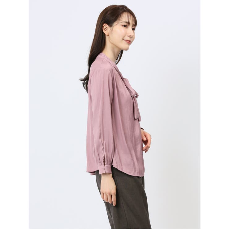 新品同様 ADORE タイリボンプルオーバーブラウス