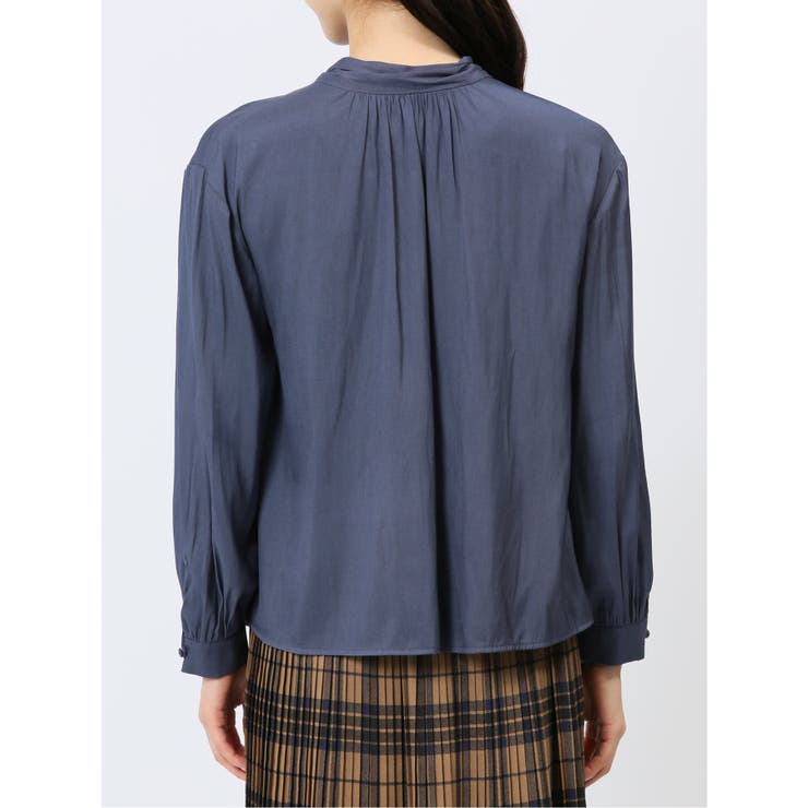 ビンテージサテン リボンタイ 長袖プルオーバーブラウス | TAKA-Q WOMEN | 詳細画像32 