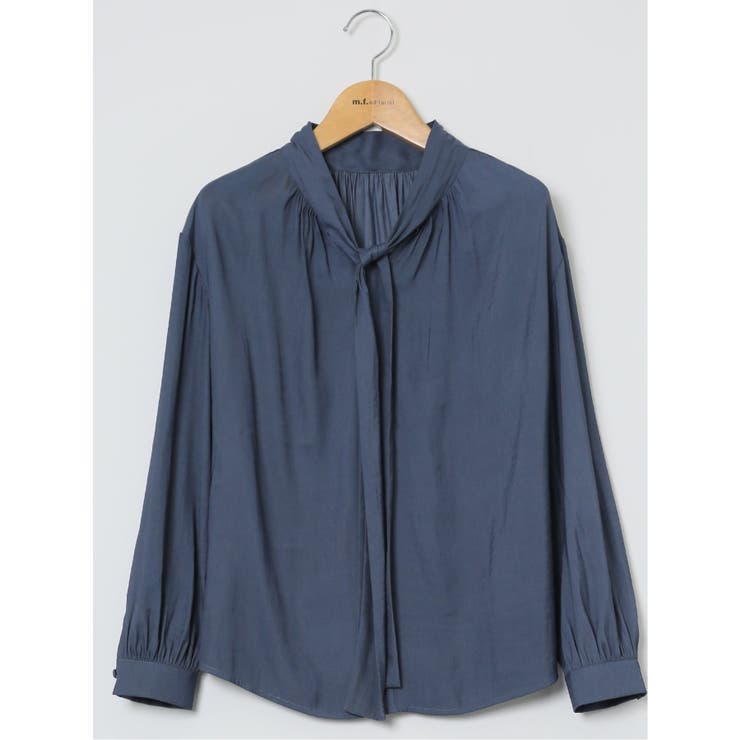 ビンテージサテン リボンタイ 長袖プルオーバーブラウス | TAKA-Q WOMEN | 詳細画像35 