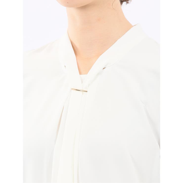 ボウタイ 長袖プルオーバーブラウス | TAKA-Q WOMEN | 詳細画像9 