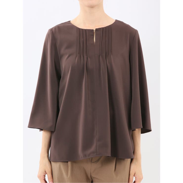 ピンタック 7分袖プルオーバーブラウス | TAKA-Q WOMEN | 詳細画像6 