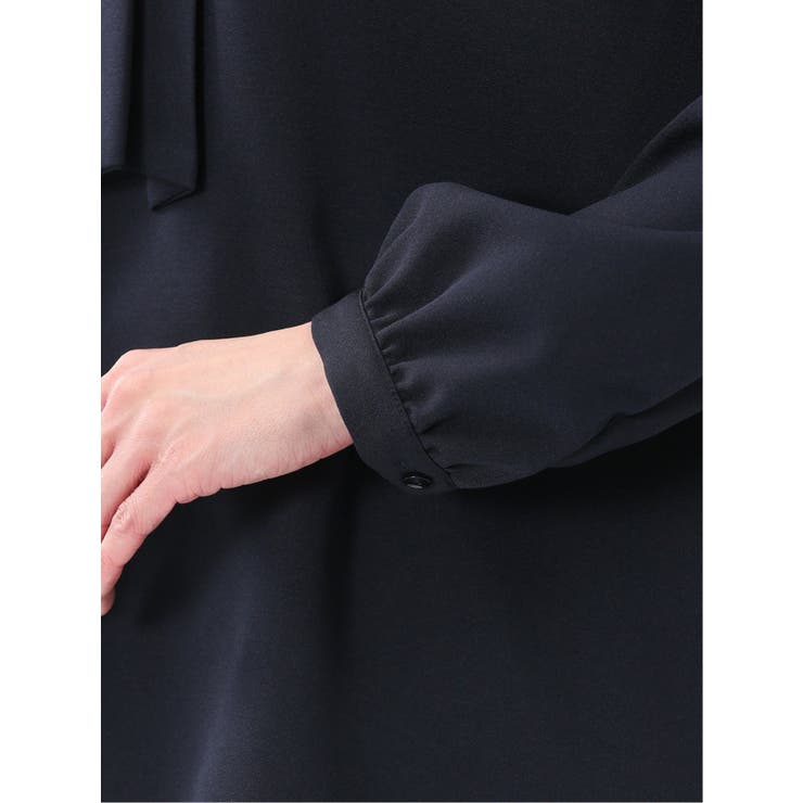 パールボウタイ 長袖プルオーバーブラウス | TAKA-Q WOMEN | 詳細画像10 