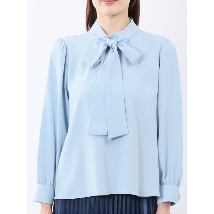 リボンタイ 長袖プルオーバーブラウス | TAKA-Q WOMEN | 詳細画像19 