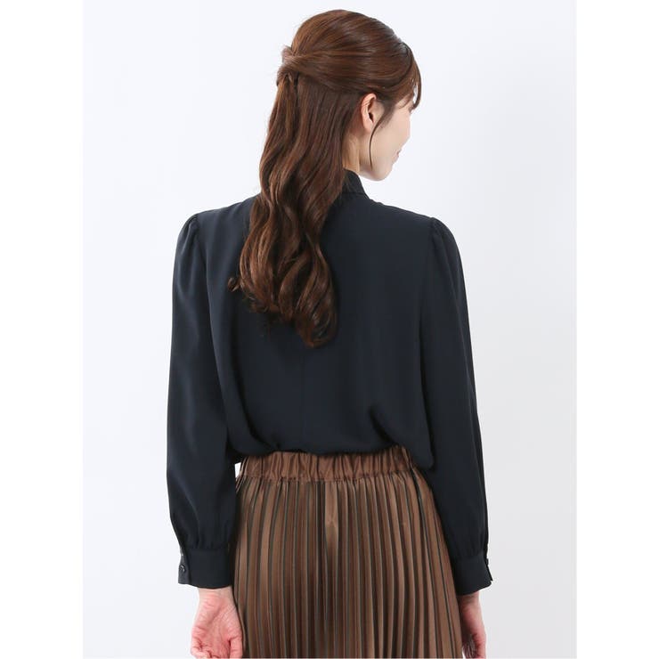 リボンタイ 長袖プルオーバーブラウス | TAKA-Q WOMEN | 詳細画像29 
