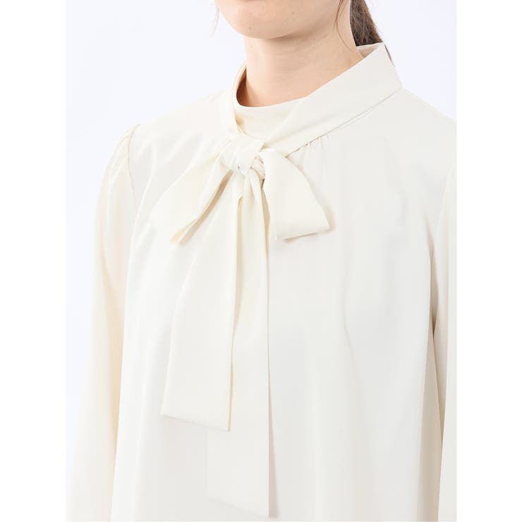 リボンタイ 長袖プルオーバーブラウス | TAKA-Q WOMEN | 詳細画像9 