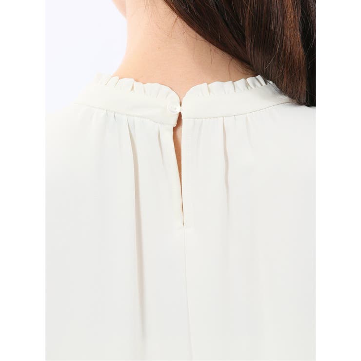 スタンドフリル 長袖プルオーバーブラウス | TAKA-Q WOMEN | 詳細画像10 