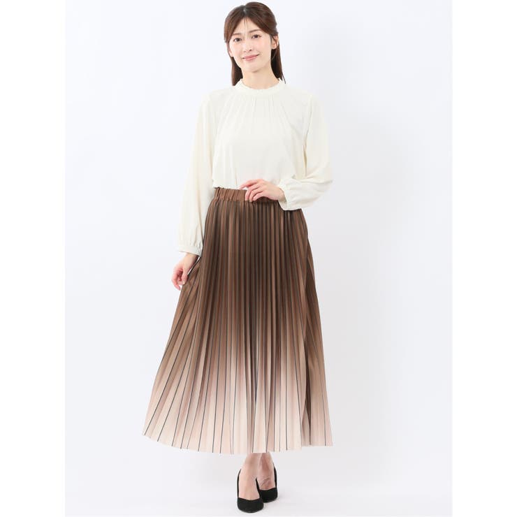 スタンドフリル 長袖プルオーバーブラウス | TAKA-Q WOMEN | 詳細画像5 