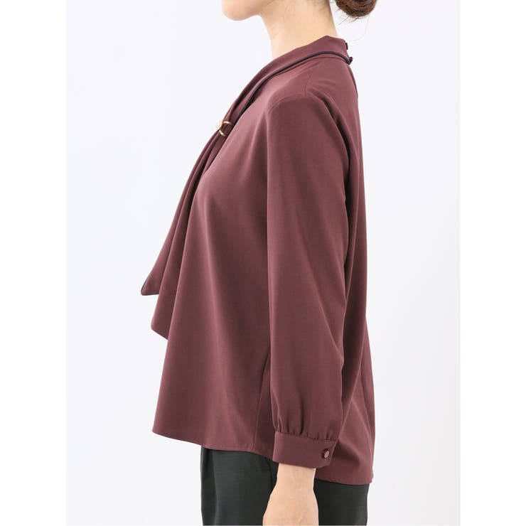 ボウタイ 長袖プルオーバーブラウス | TAKA-Q WOMEN | 詳細画像27 