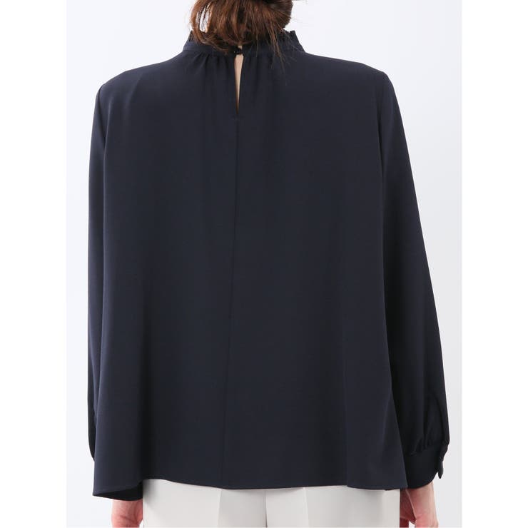 前身プリーツ リボン 長袖プルオーバーブラウス | TAKA-Q WOMEN | 詳細画像21 