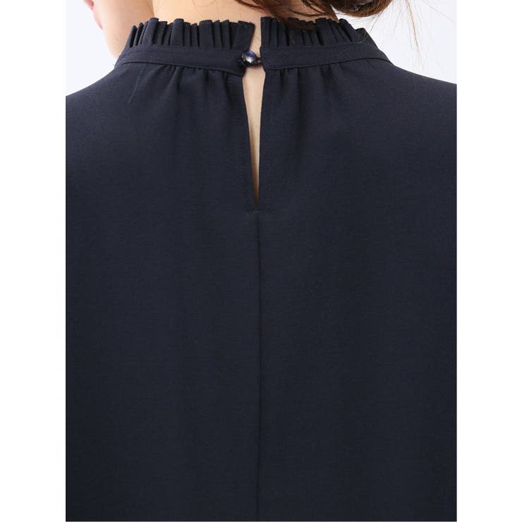 前身プリーツ リボン 長袖プルオーバーブラウス | TAKA-Q WOMEN | 詳細画像22 