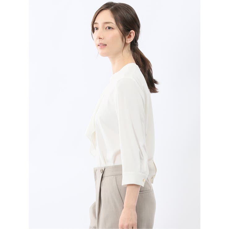 ラッフルフリル 7分袖 プルオーバー ブラウス | TAKA-Q WOMEN | 詳細画像2 