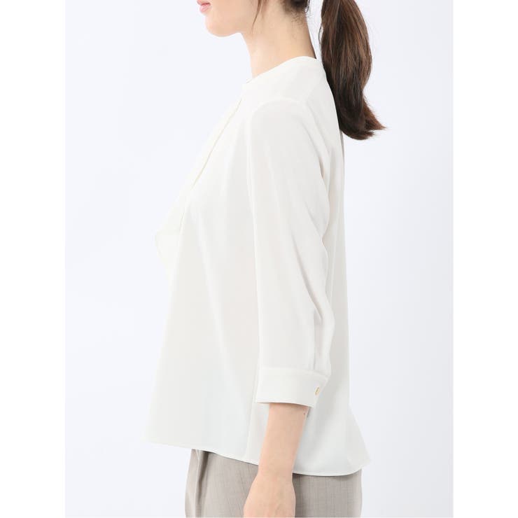 ラッフルフリル 7分袖 プルオーバー ブラウス | TAKA-Q WOMEN | 詳細画像7 