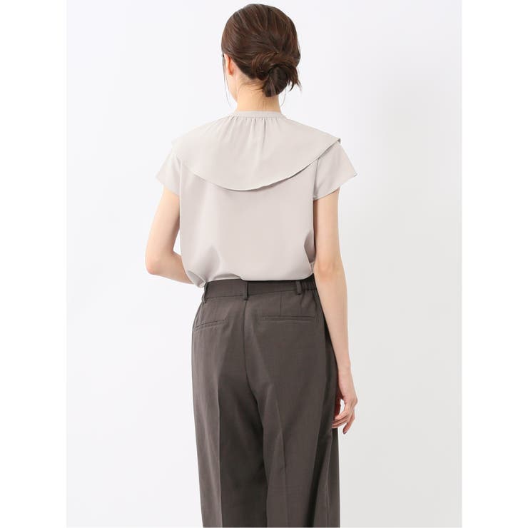 フリル ノースリーブブラウス | TAKA-Q WOMEN | 詳細画像13 