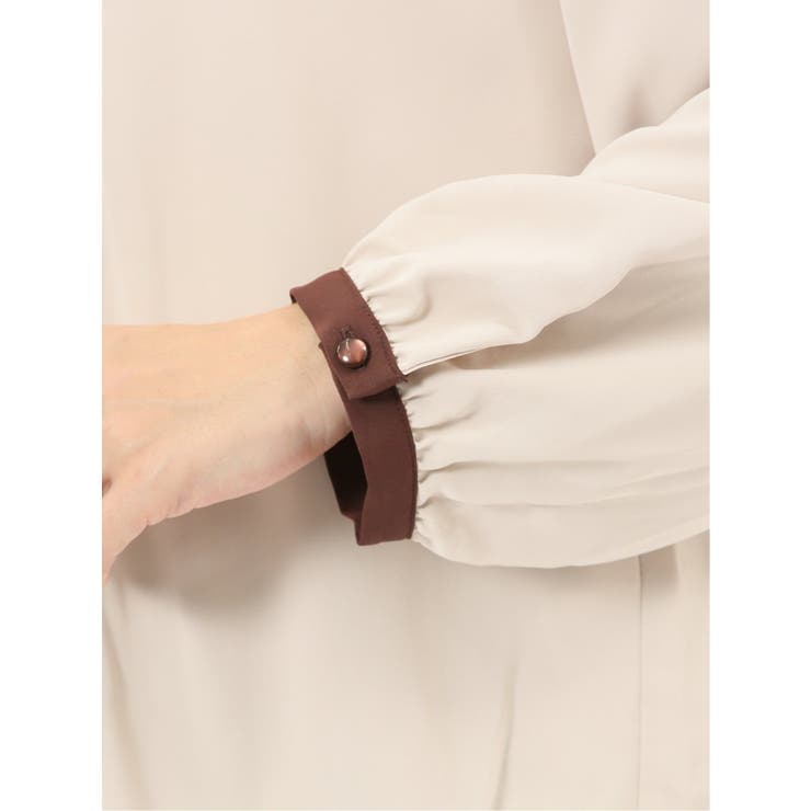 パイピングフリル 長袖プルオーバーブラウス | TAKA-Q WOMEN | 詳細画像20 