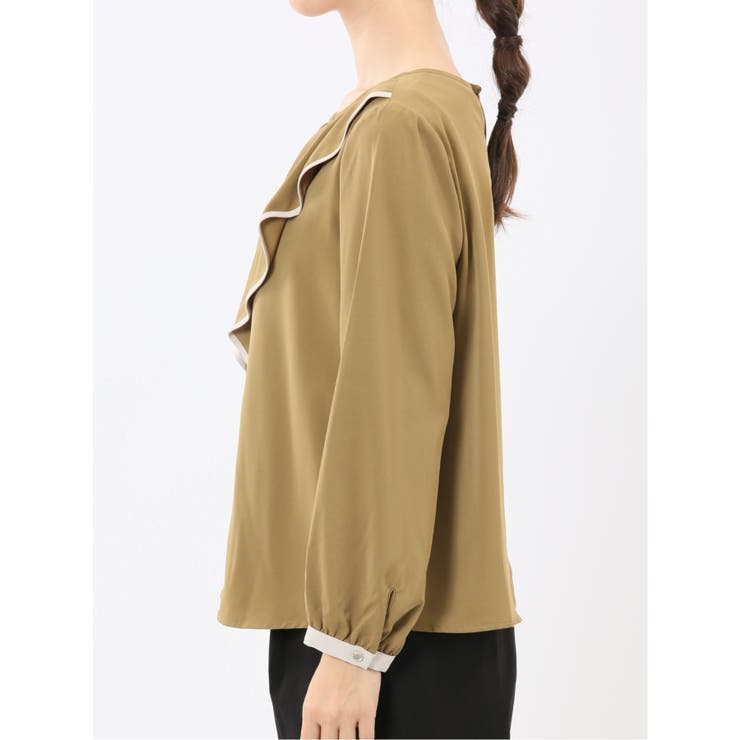 パイピングフリル 長袖プルオーバーブラウス | TAKA-Q WOMEN | 詳細画像27 