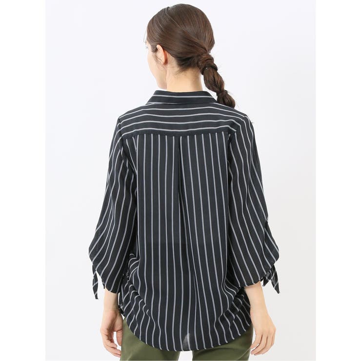 袖リボンかぶり スキッパーシャツチュニック | TAKA-Q WOMEN | 詳細画像27 