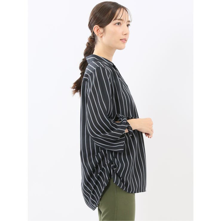 袖リボンかぶり スキッパーシャツチュニック | TAKA-Q WOMEN | 詳細画像28 